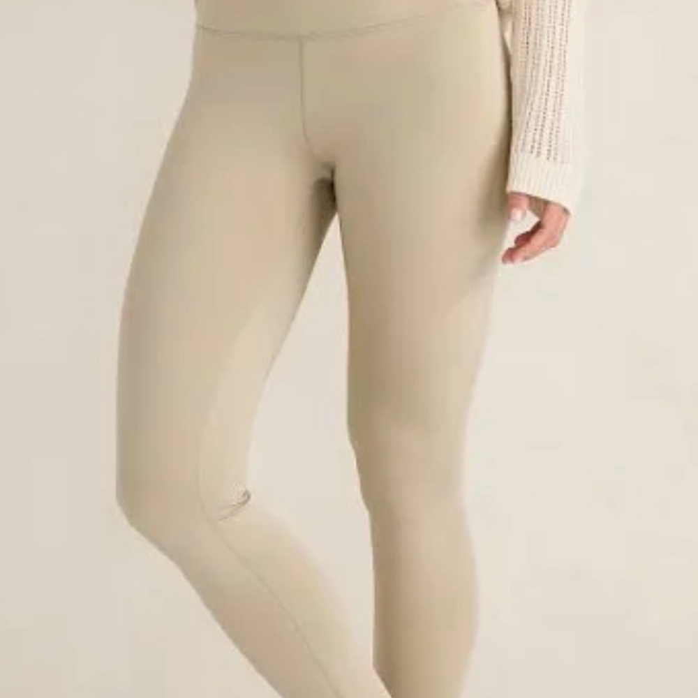 Elegant Women's Beige Leggings Haven Well Within Large NWT